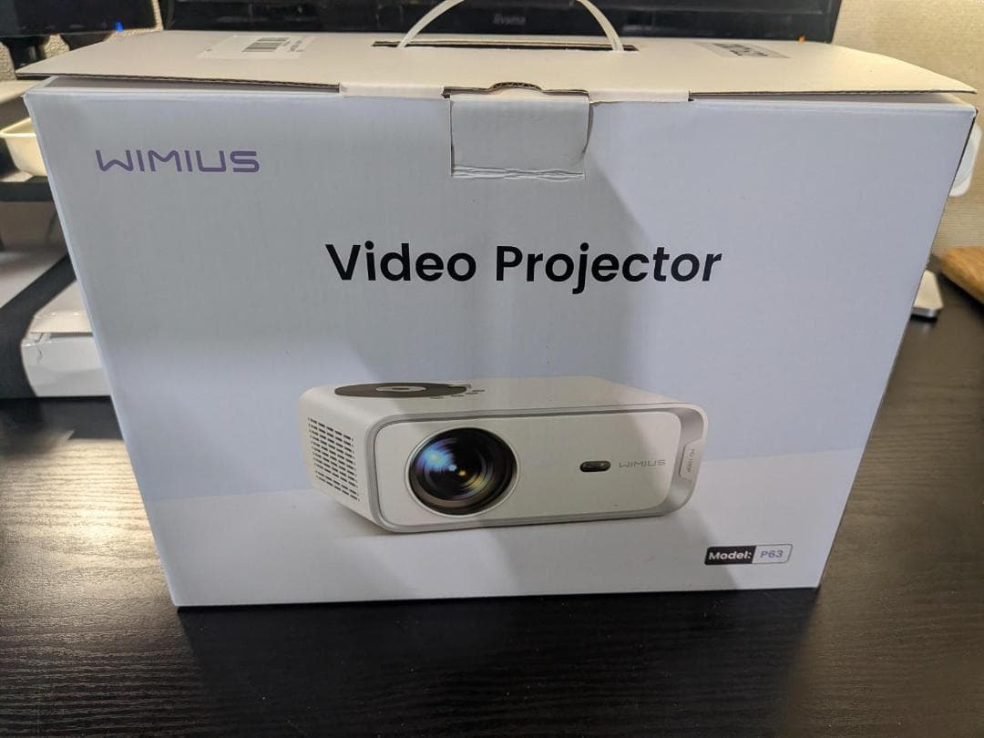 WIMIUS P63 プロジェクター家庭用＋ プロジェクター台