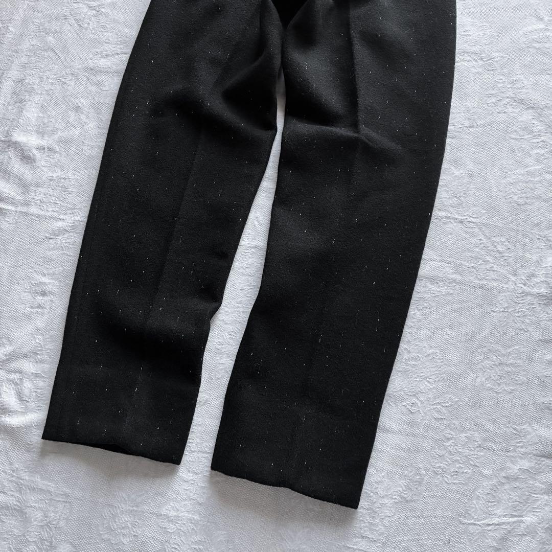 archive 90s NICOLE 絣 縮絨ウール 2tuck slacks