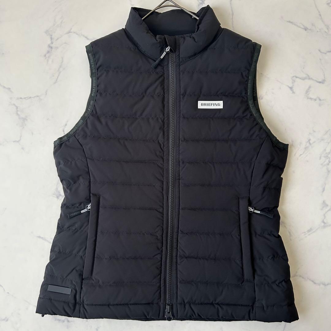 極美品 BRIEFING TAION 蓄熱 ダウンベスト タイオン 黒