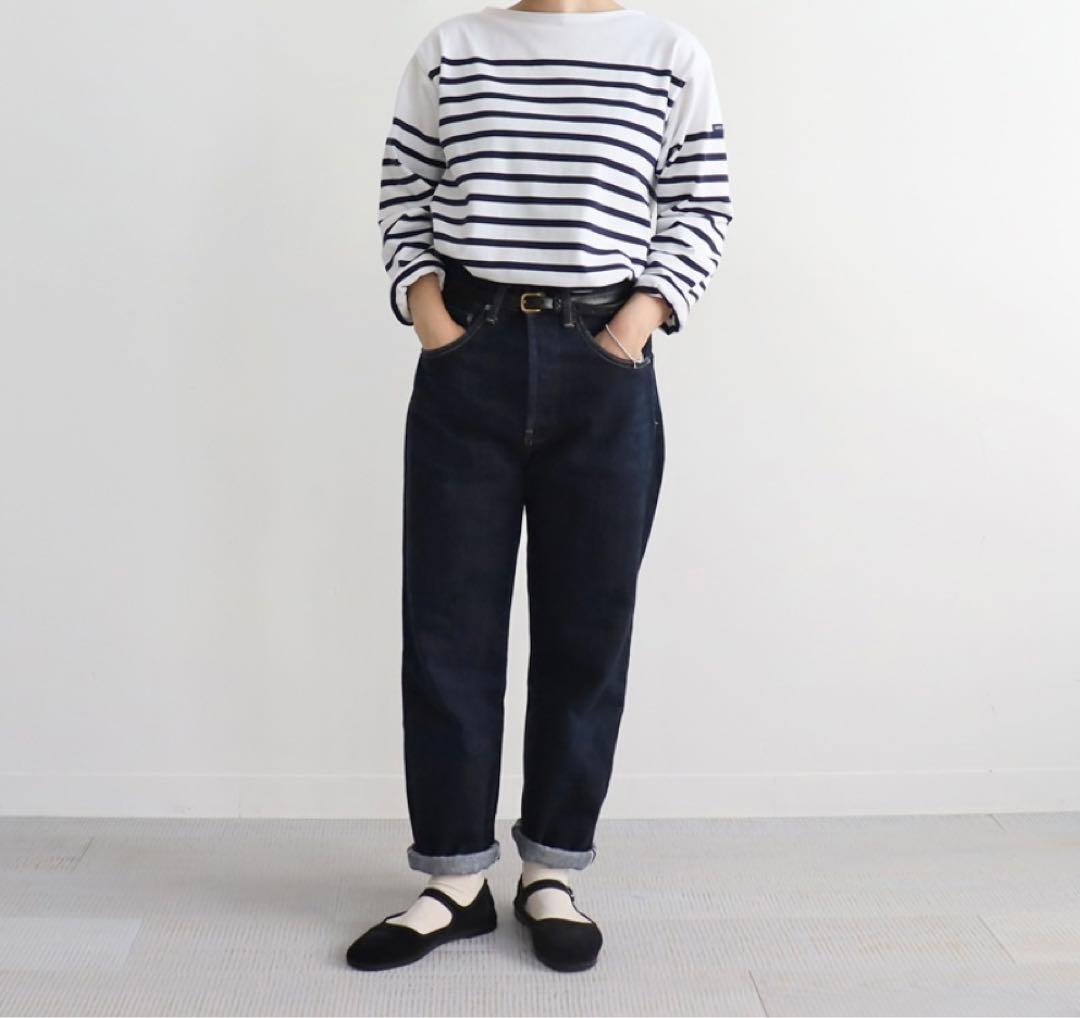 美品　セントジェームス　ナヴァル　ボーダーカットソー　長袖　サイズL 白黒