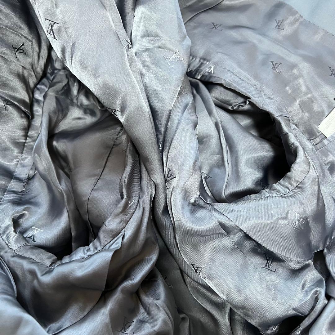 ルイヴィトン セットアップ スーツ 3釦 ブルー コットン XL 50