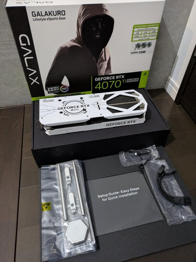 【希少】NVIDIA GeForce RTX 4070 Ti Super 白