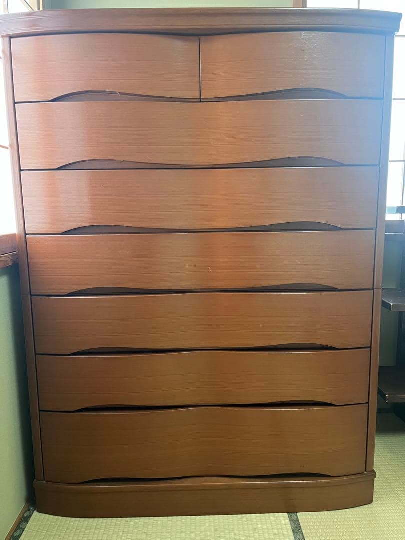 【中古美品・最終値下げ】府中桐製婚礼家具/7段/たのめる便/送料込み匿名配送