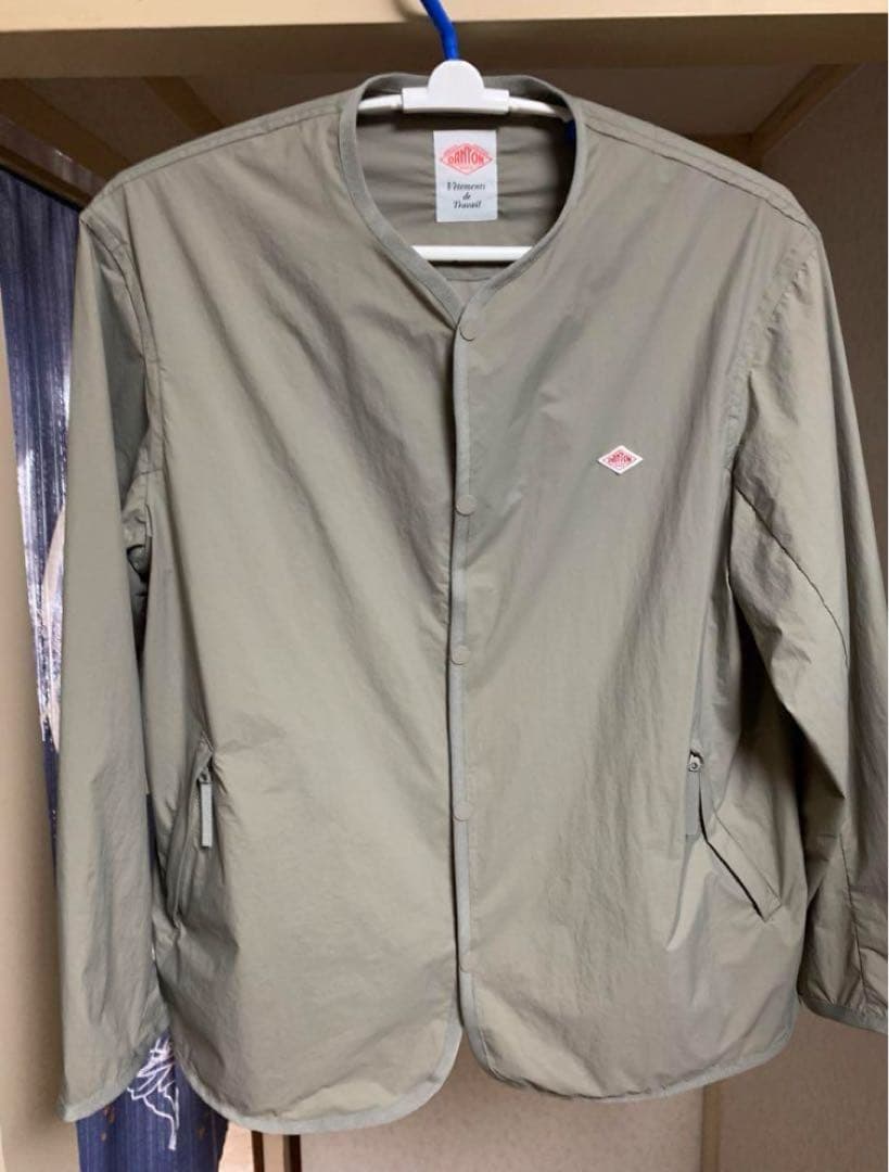 DANTON ナイロンタッサー ノーカラージャケット DT-A0280