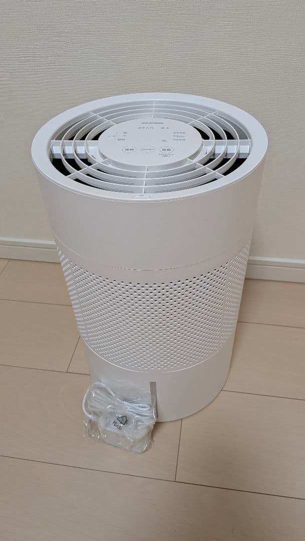 【未通電品】アイリスオーヤマ 気化式加湿器（KHM-MVU601-W）