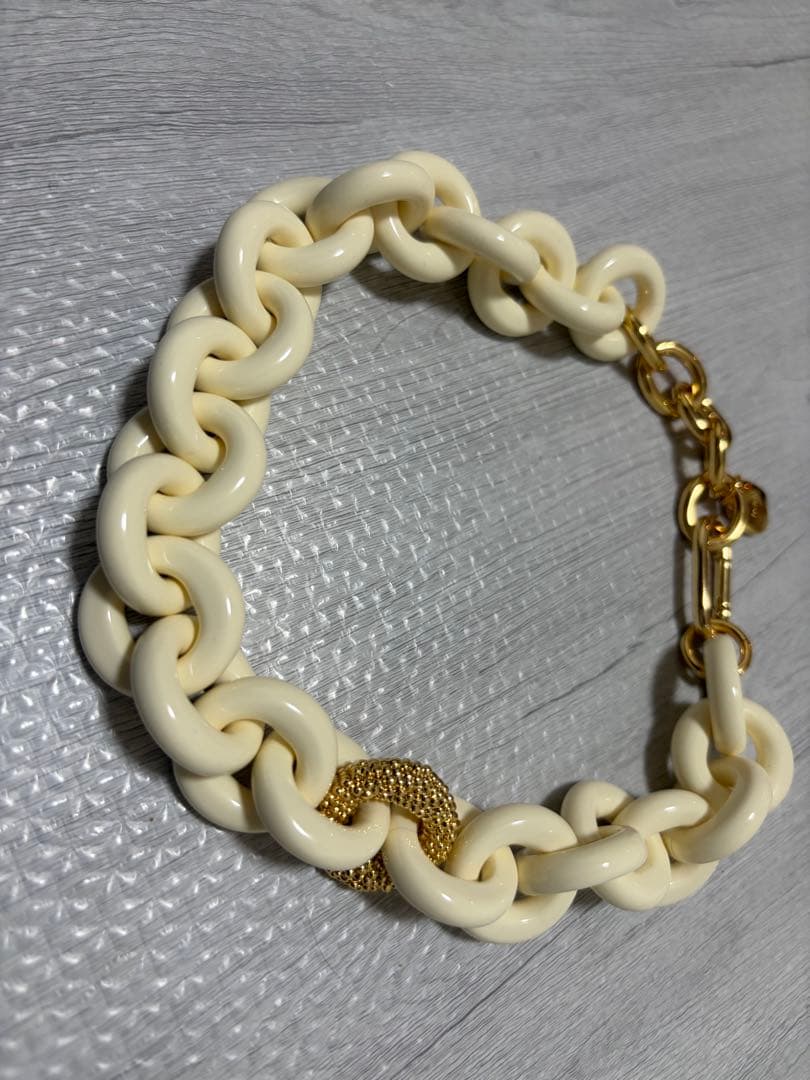 Chieko+ macaron necklace white 試着のみ