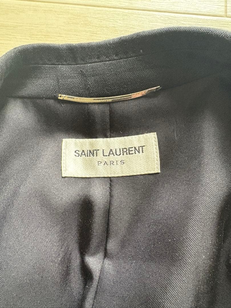 SAINT LAURENT テーラードジャケット 木の葉模様