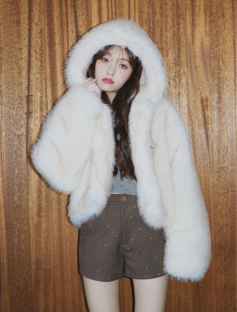 jouetie ベルトファージャケット アイボリー