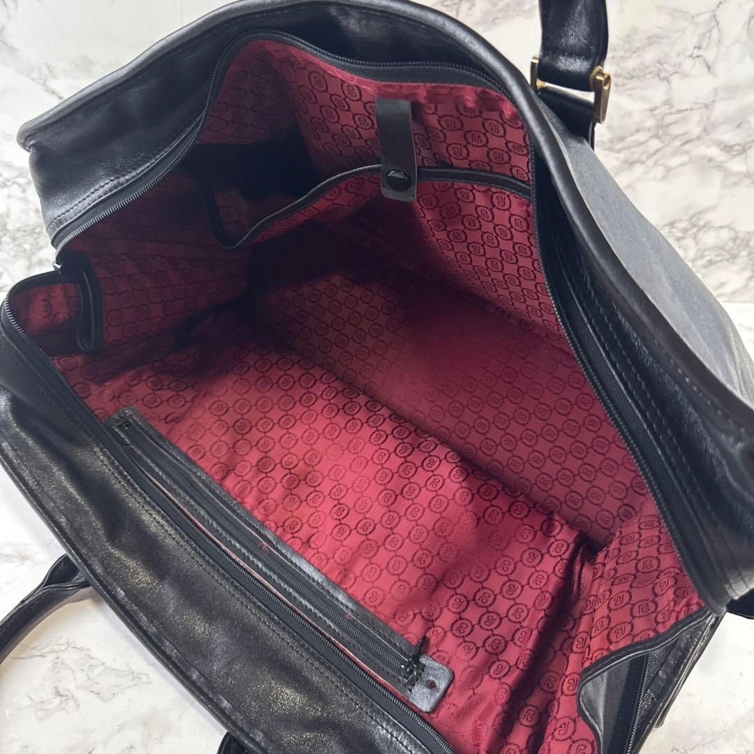 ヴィンテージpierre balmain ピエールバルマン 本革 ボストンバッグ