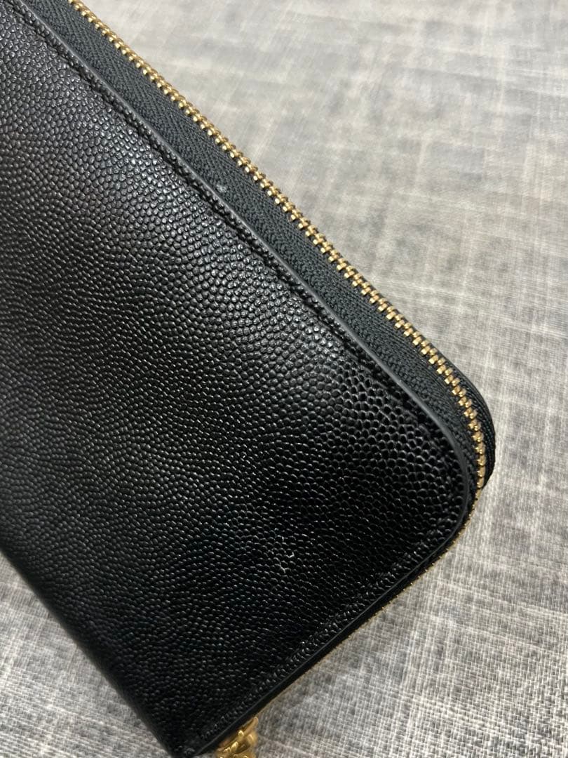 バーバリー BURBERRY エルモア TBロゴ 長財布 ブラック