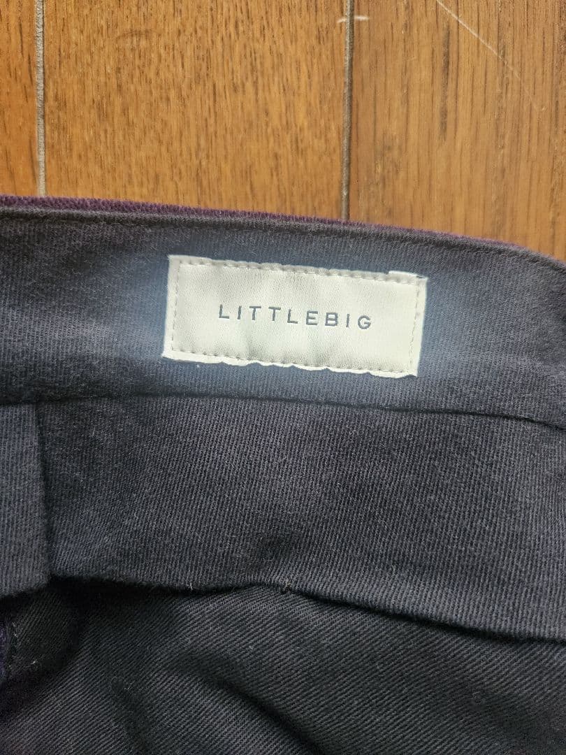 LITTLE BIG　 パープルベルベットダブルブレストスーツ　サイズ44日本製