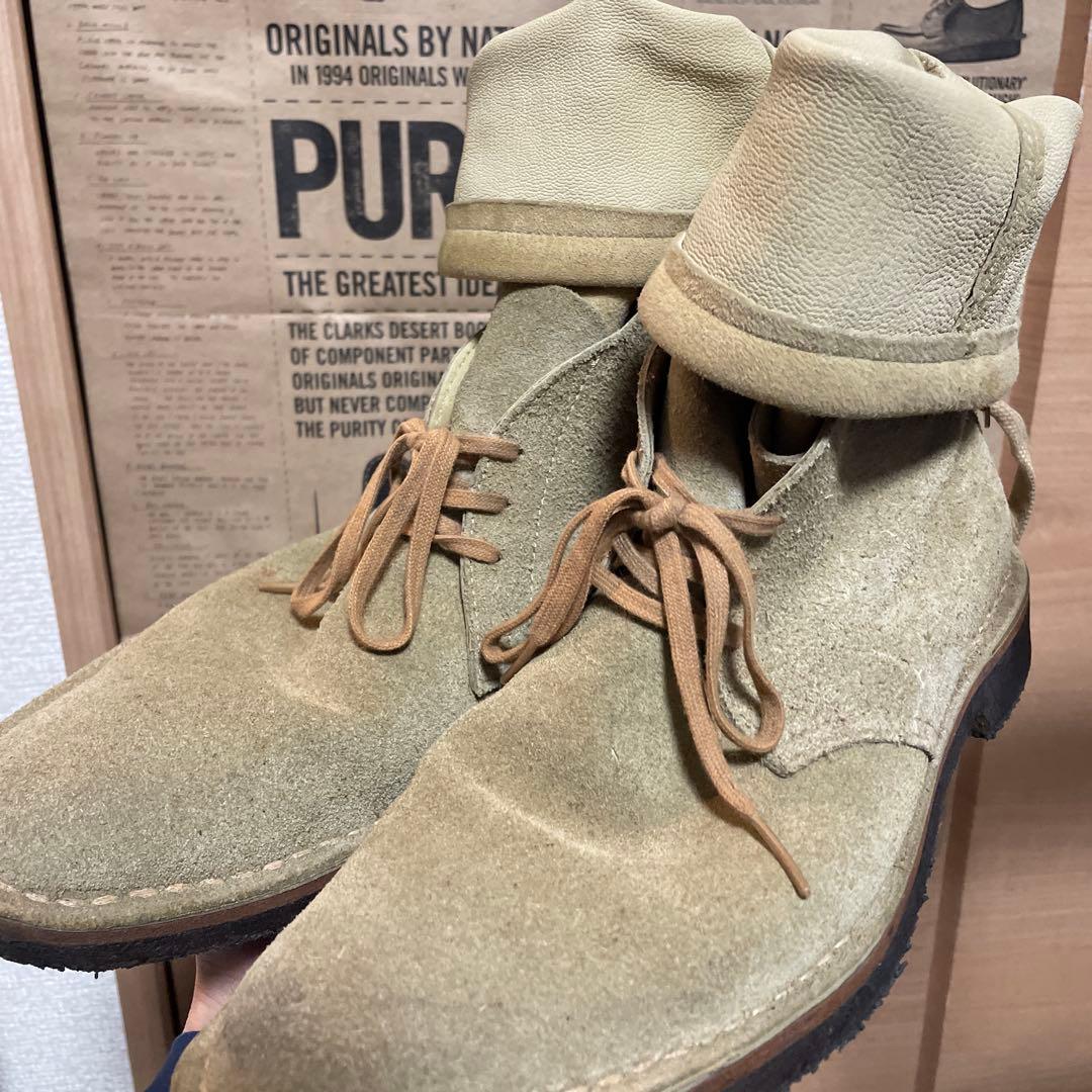 ミハラヤスヒロ名作 スウェードレザー レイヤード デザートブーツ クレープソール