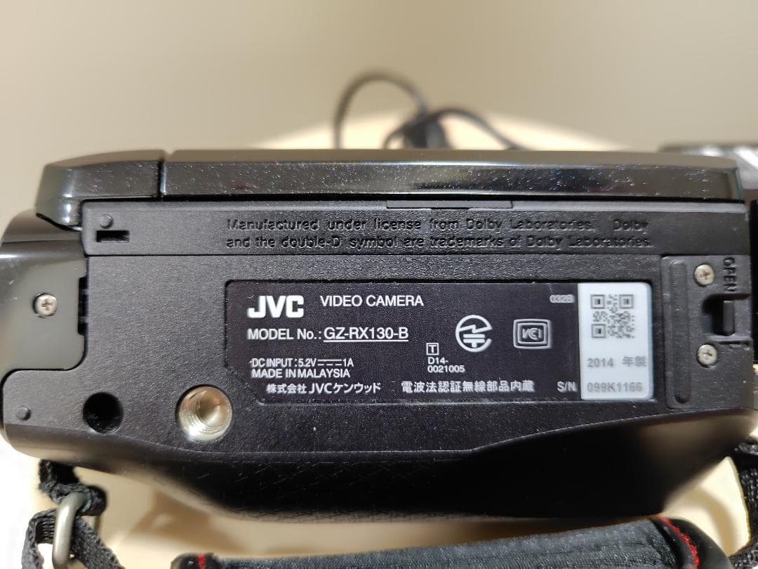 JVC ビデオカメラ GZ-RX130-B 60倍/64GB