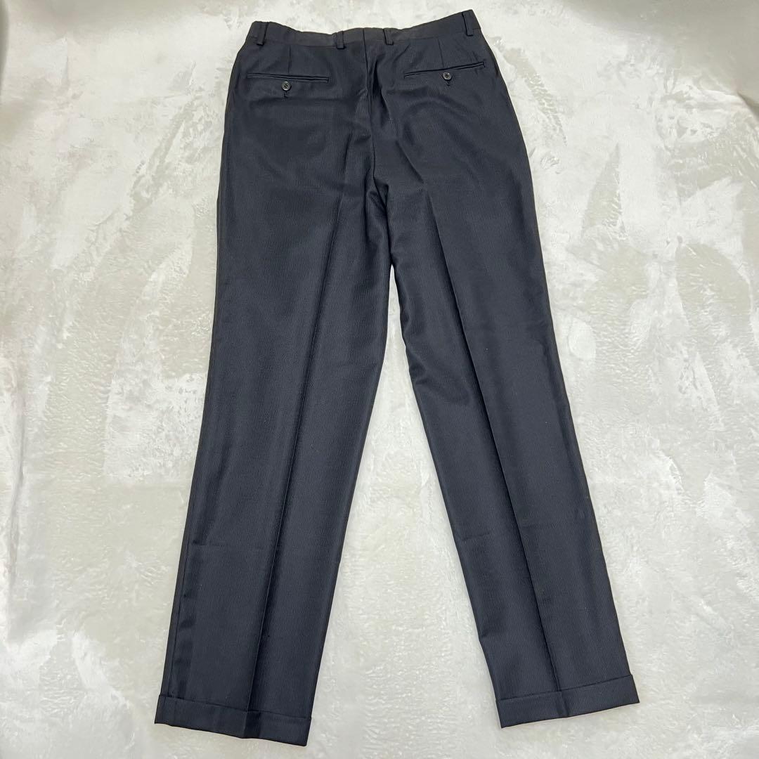 【美品】 ポールスミス　スーツセット　黒ストライプ　XL