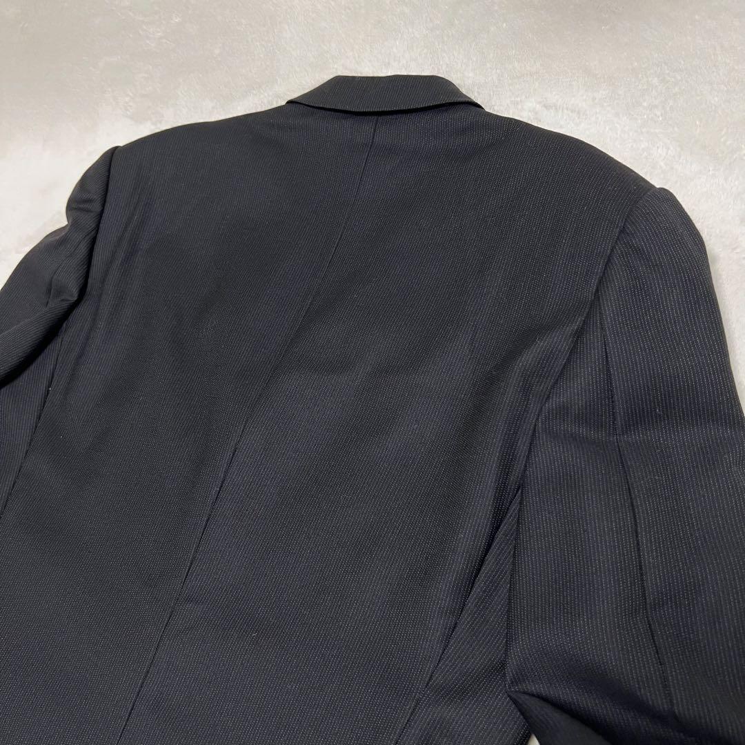 【美品】 ポールスミス　スーツセット　黒ストライプ　XL