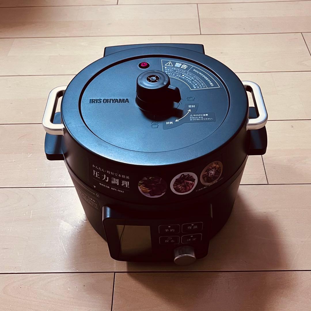 IRIS OHYAMA 電気圧力鍋 ブラック