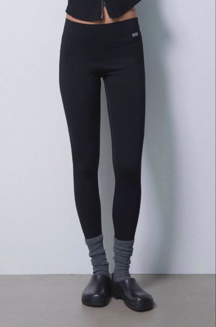 Alexia stam A Wellness裏起毛レギンス ブラックL 値下不可