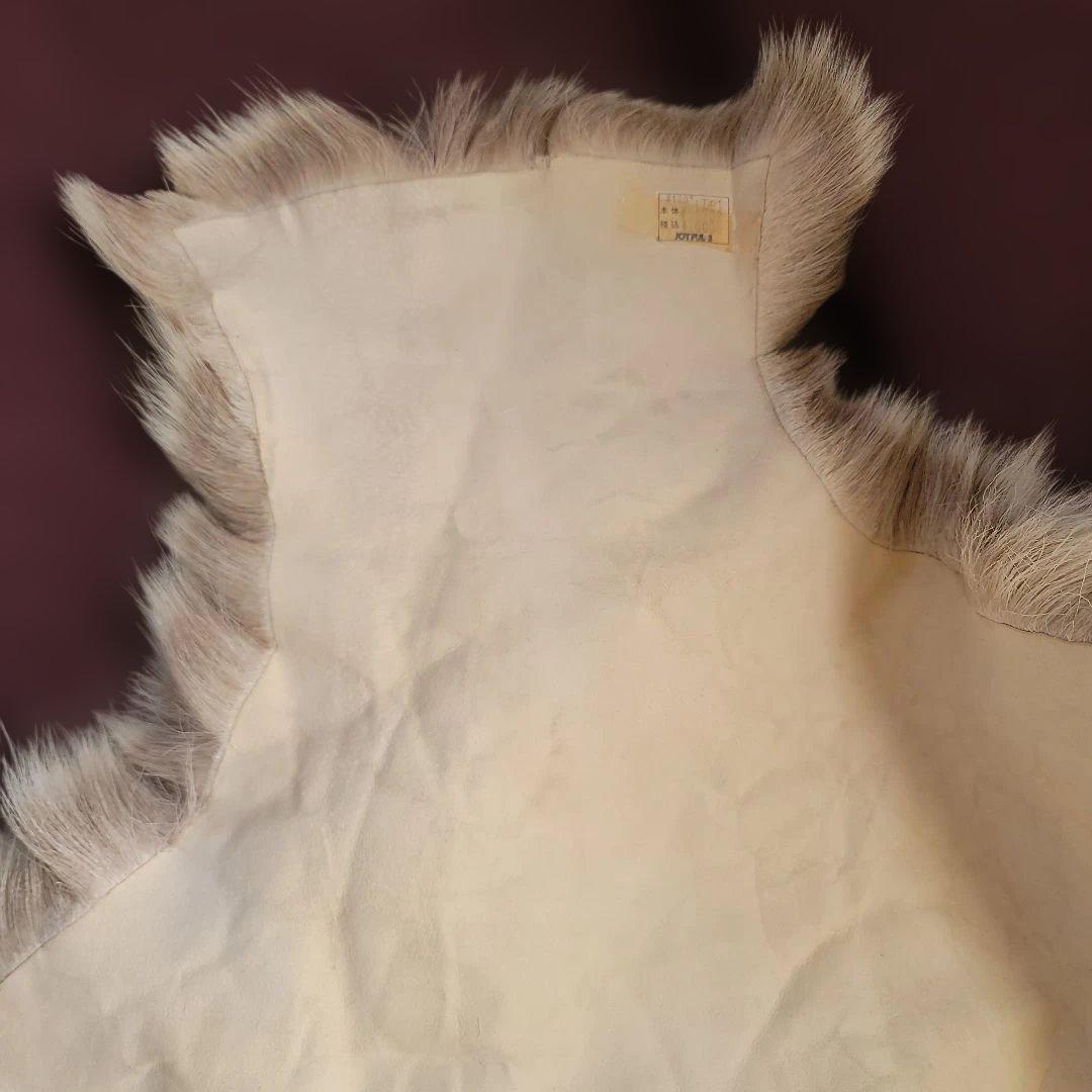 トナカイ毛皮　高級毛皮ラグ