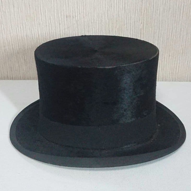 英国クリスティーズ58帽子Christys定番ハット黒フェドーラ