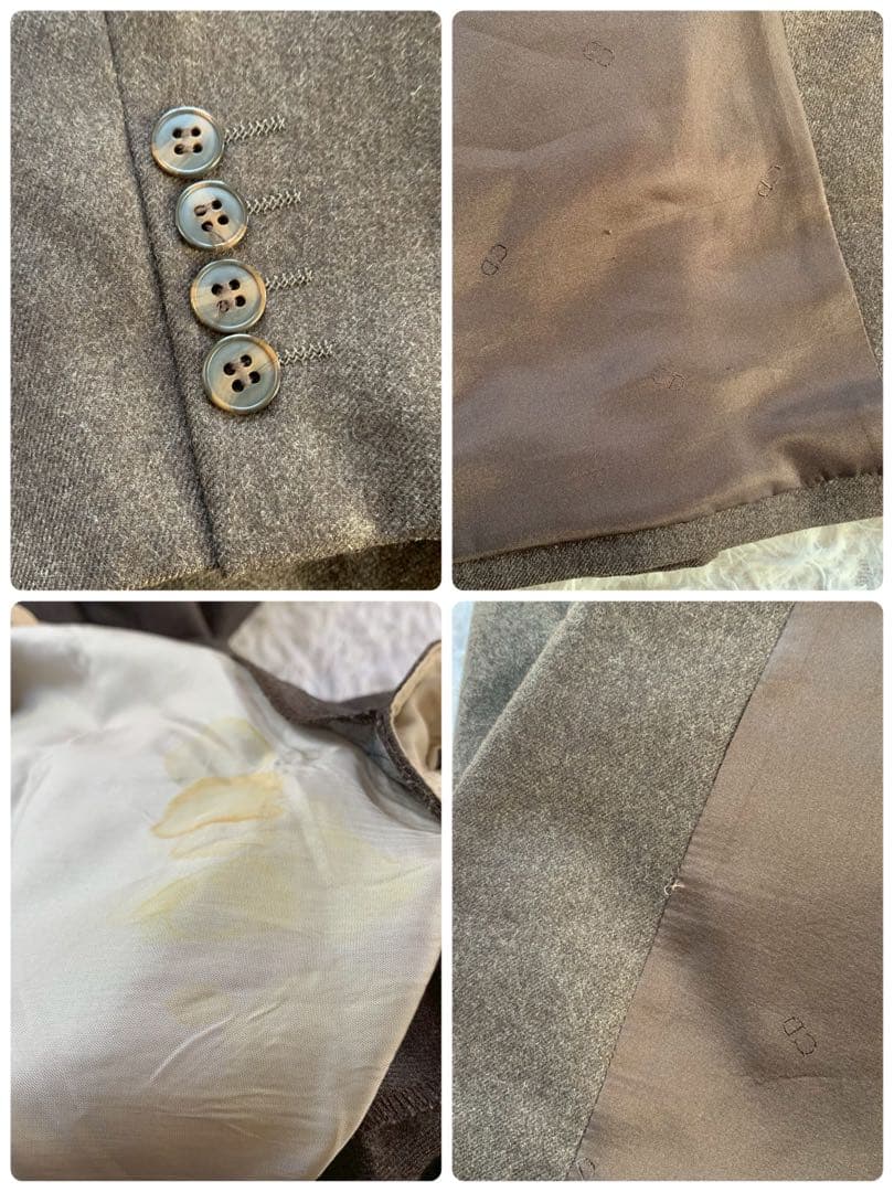 ハンガー付き✨　クリスチャンディオール　スーツ　セットアップ　ダブルブレスト