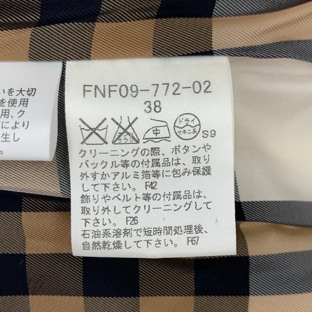 バーバリーブルーレーベル トレンチコート Mサイズ アンゴラ 裏地ノバチェック