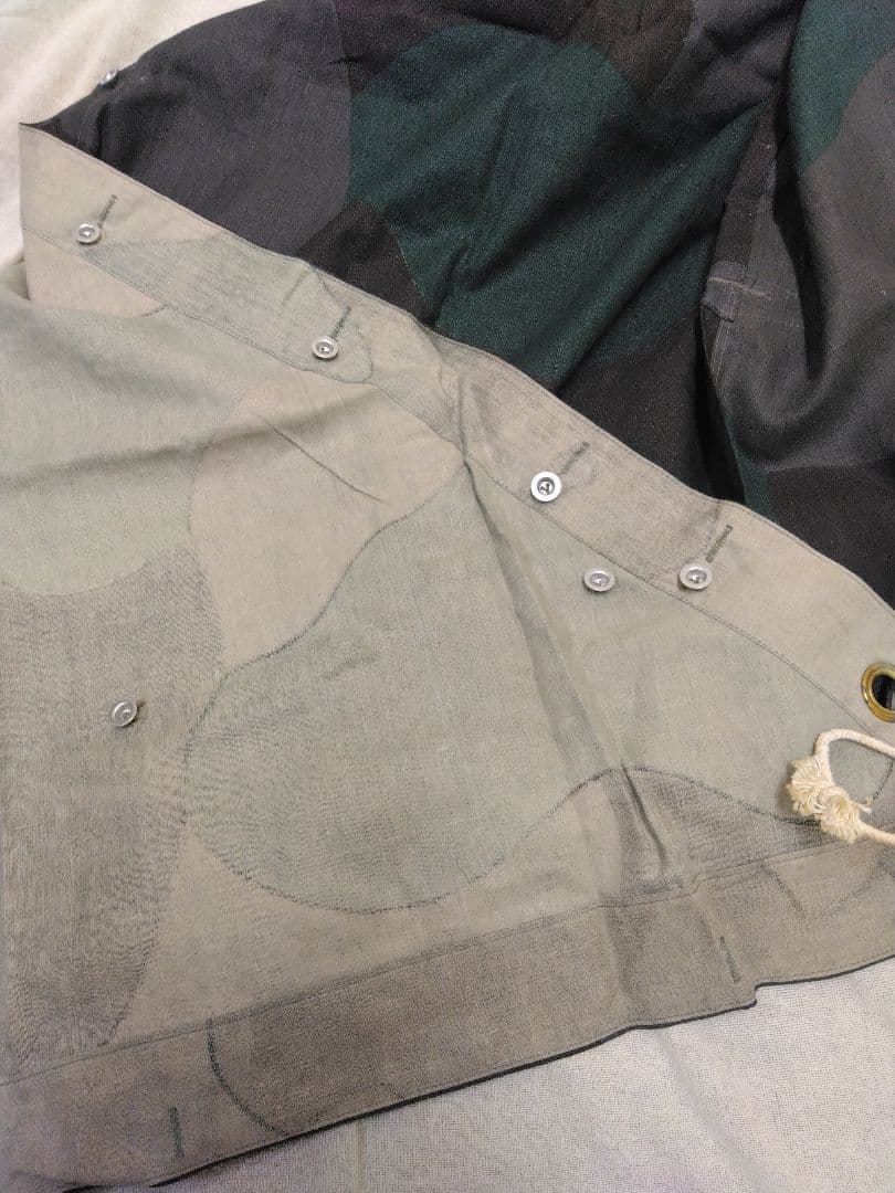 デッドストック スウェーデン軍幕 テントシート 1枚 A 迷彩 カモフラージュ