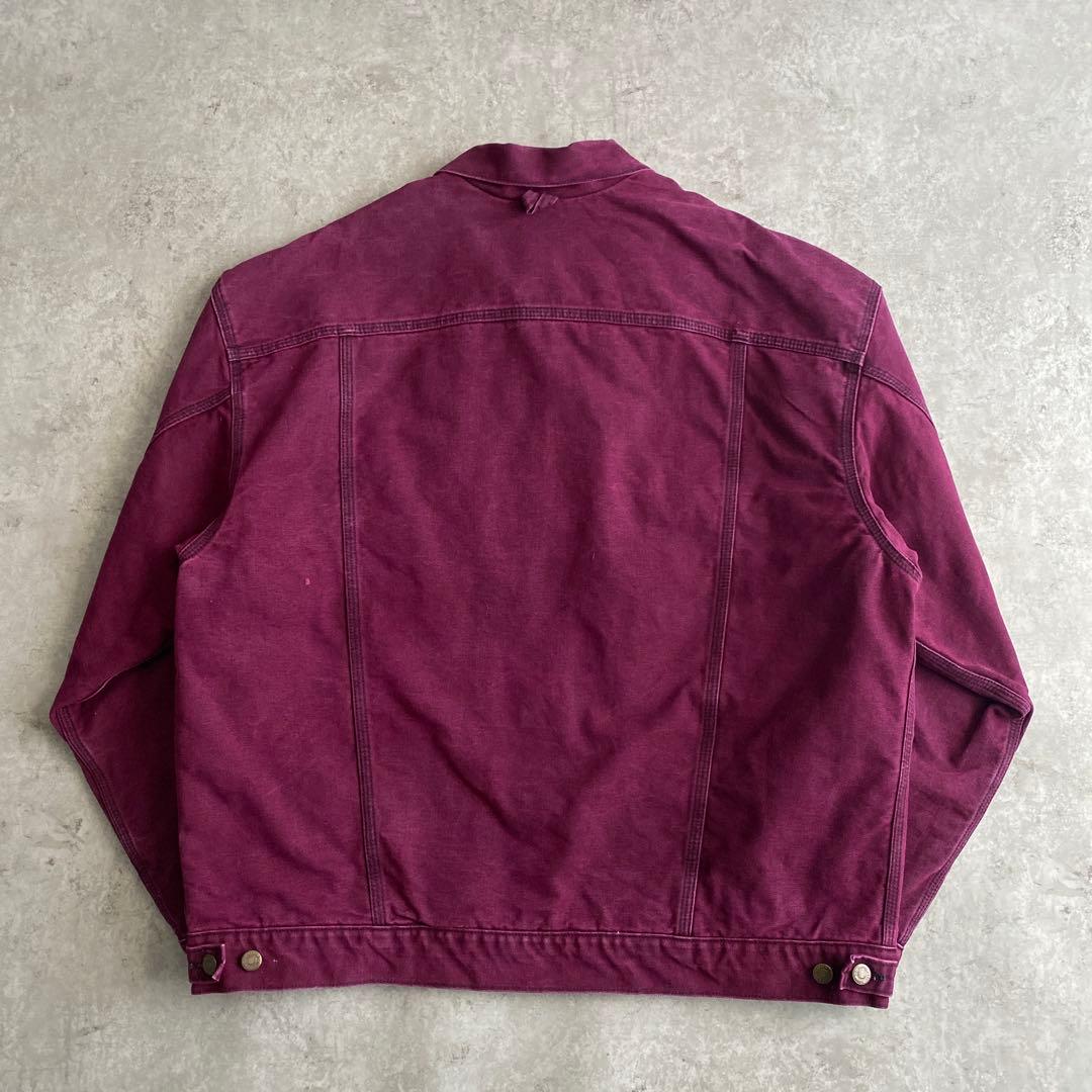 レアカラー 90s カーハート トラッカー ジャケット USA製 XXL ルビー