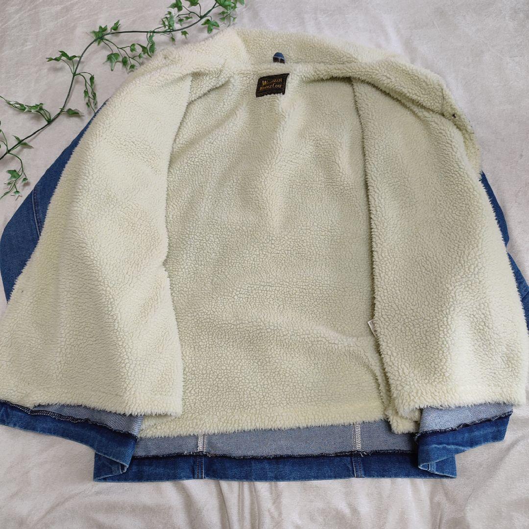 [美品]Wrangler WM1923 デニム ボアジャケット Ｍ ランチコート