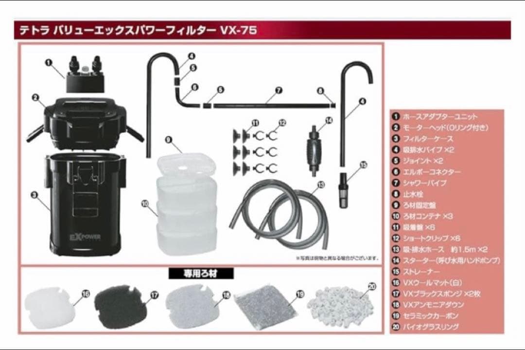 テトラプレミアム　VXパワーフィルター　75