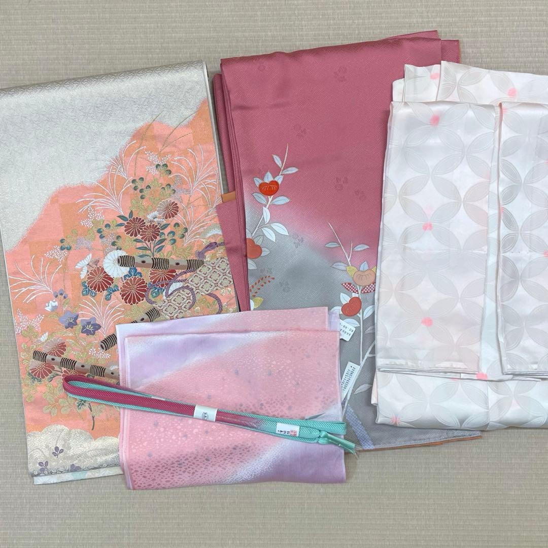 梅乃【148】正絹　訪問着　単品　美品　長襦袢付　入卒式　お宮参り　七五三