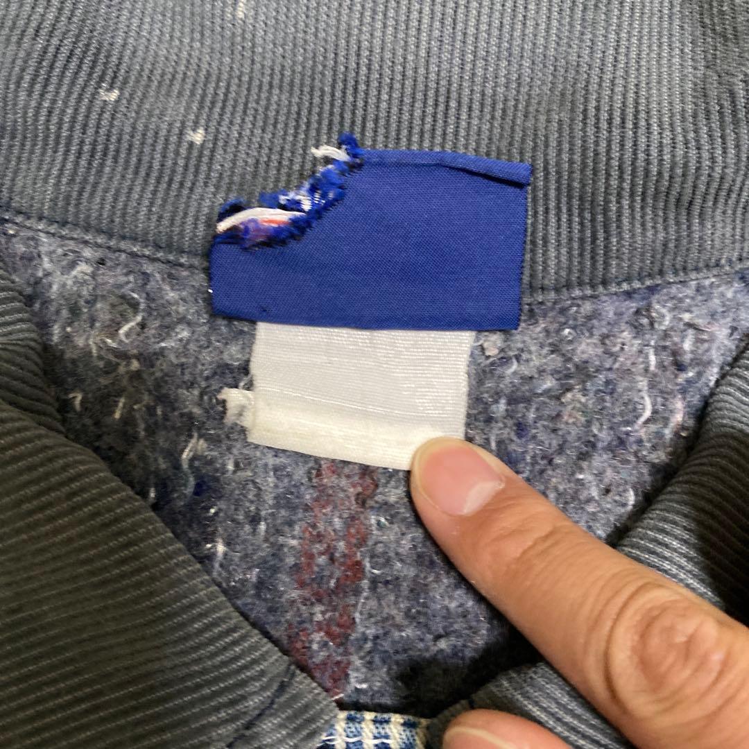 90s Dickies ディッキーズ ヒッコリーカバーオール 襟コーデュロイ