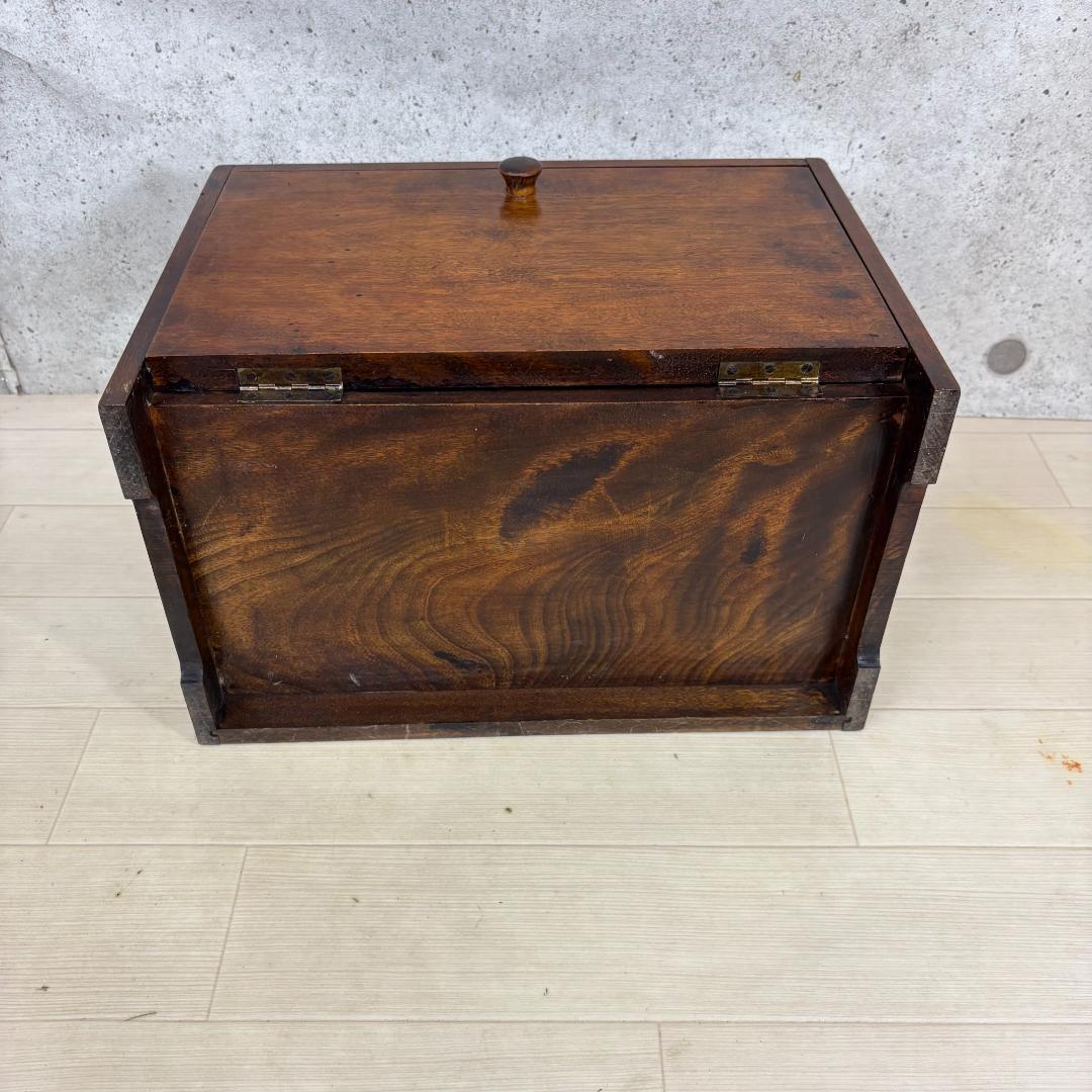 アンティーク ウッド ミニ キャビネット 小物入れ 木製ボックス レトロ