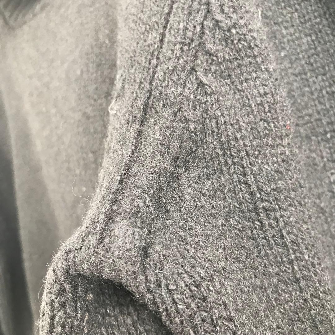 ブライスランズ　ニット　42　ブラック　タートルネック　スコットランド製