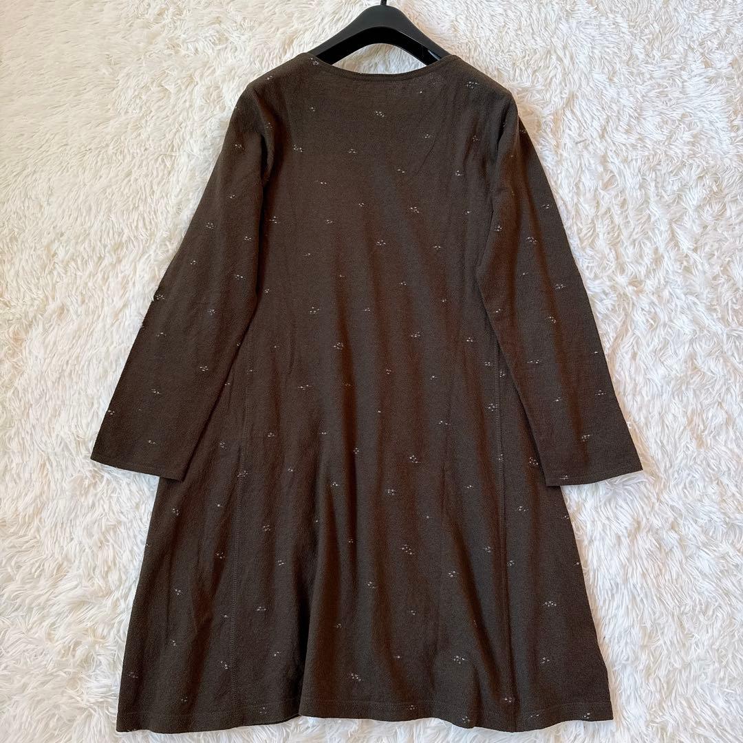 [2022] ババグーリ チュニック　ワンピース　ニット刺繍　コットン　M