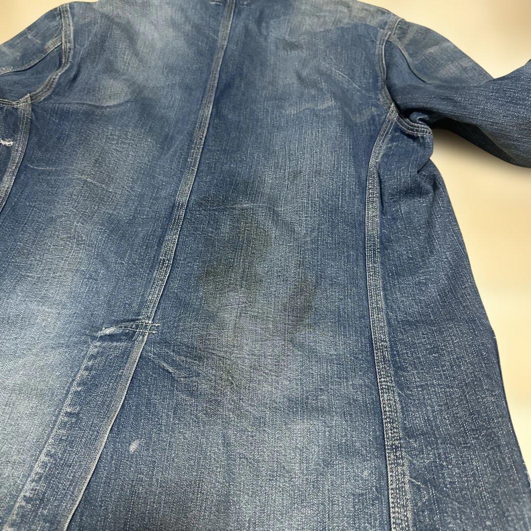 RRL デニムカバーオール　リペア&ダメージ加工