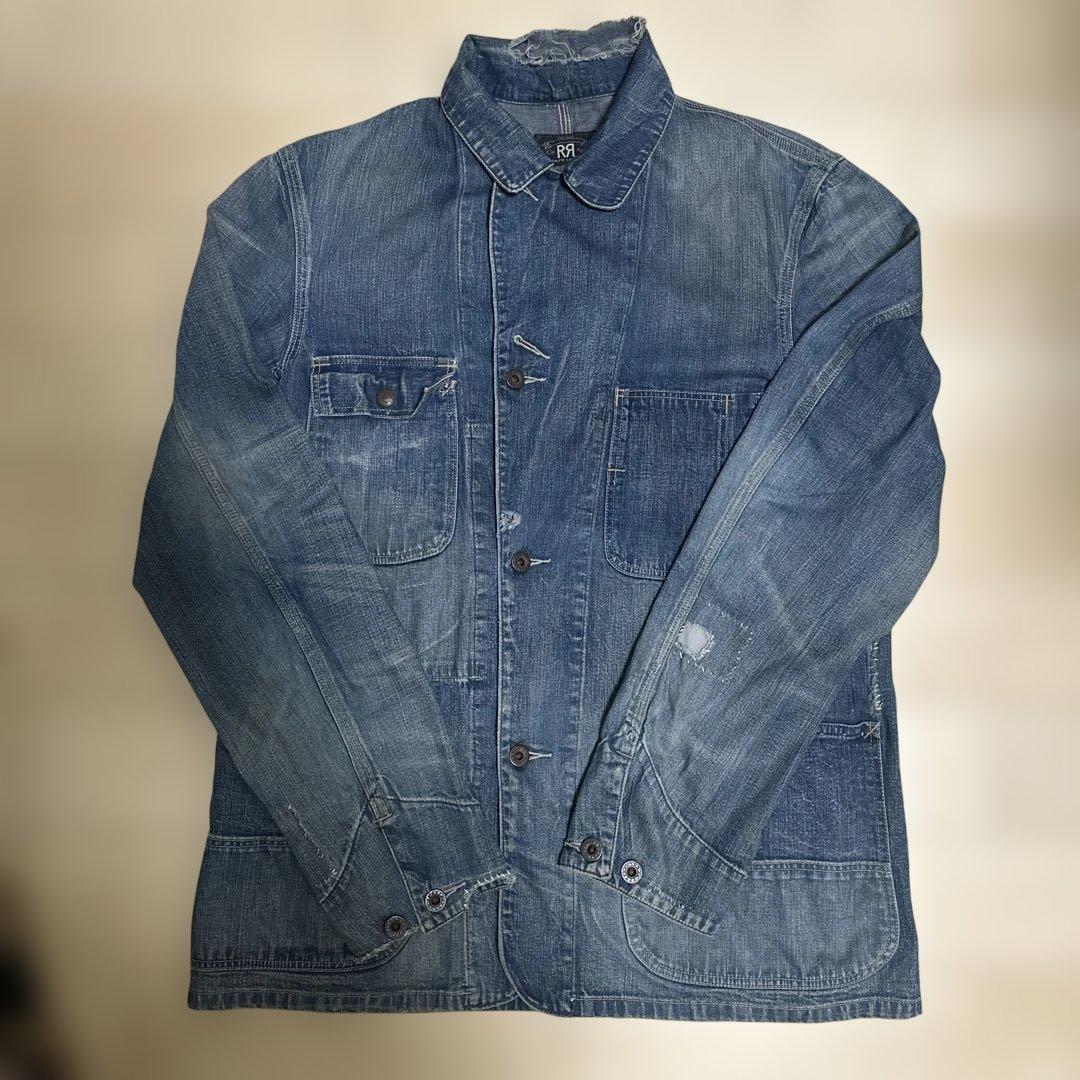 RRL デニムカバーオール　リペア&ダメージ加工
