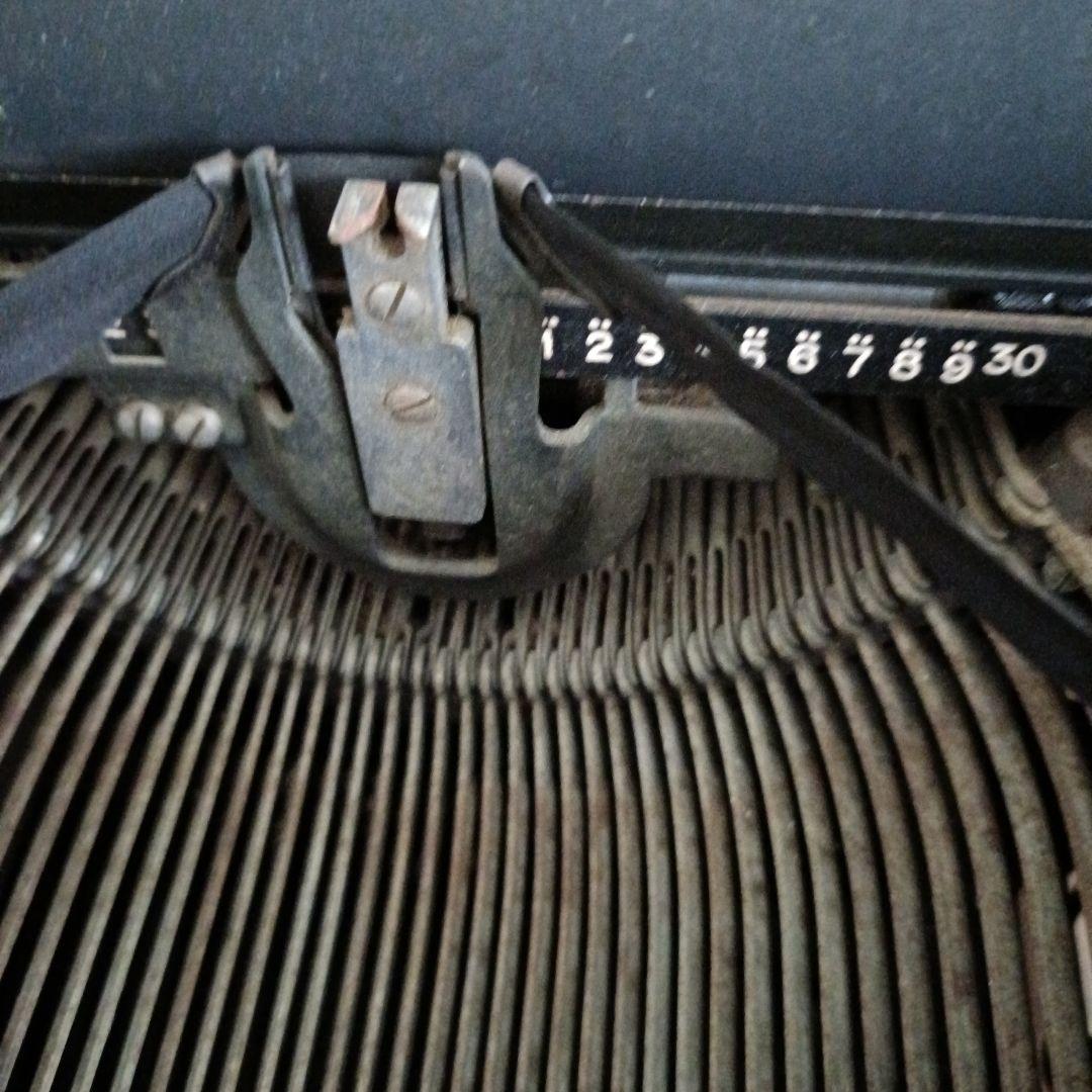 手動タイプライター 黒 ヴィンテージ□E517