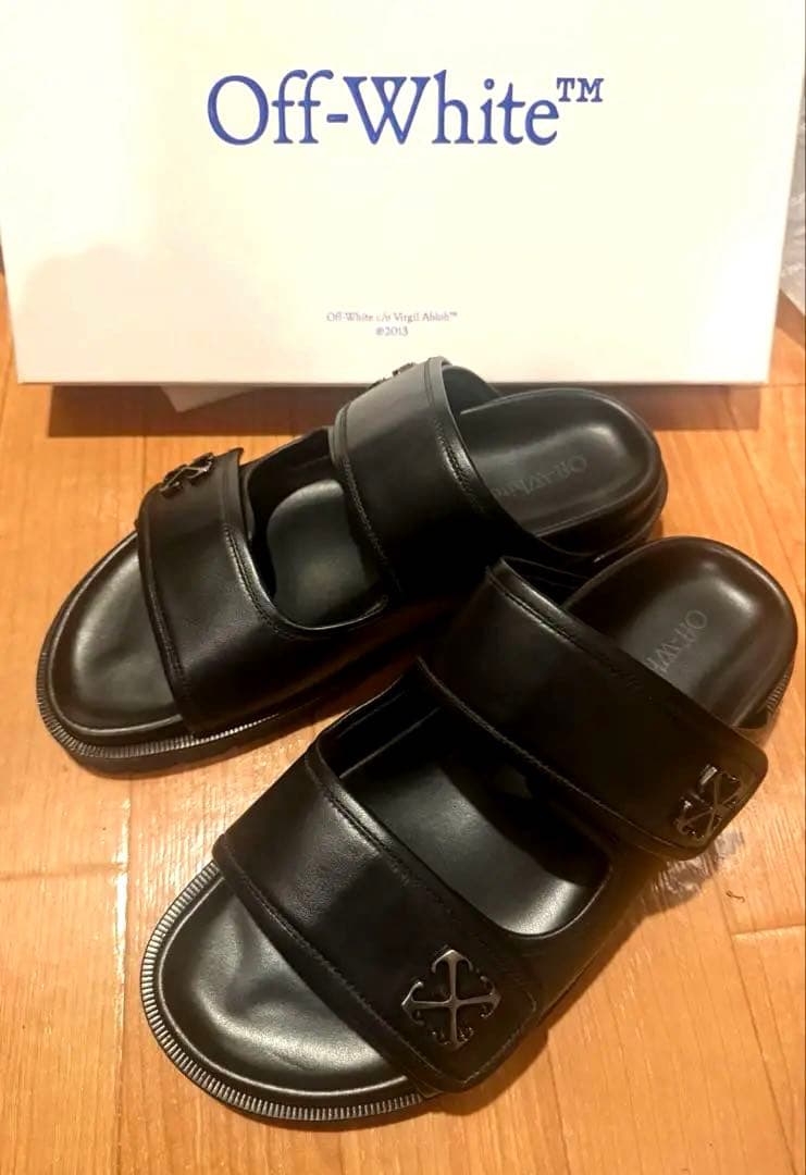 OFF-WHITE オフホワイト レザーサンダル 41