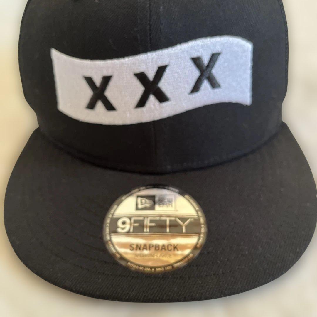 未使用級　NEW ERA × GOD SELECTION XXX　キャップ　黒