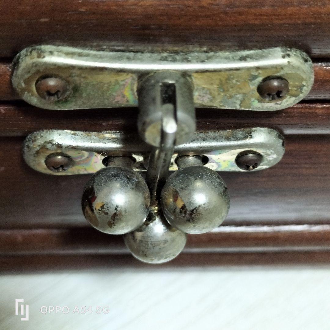 刺繍　アクセサリー木製ボックス 2個