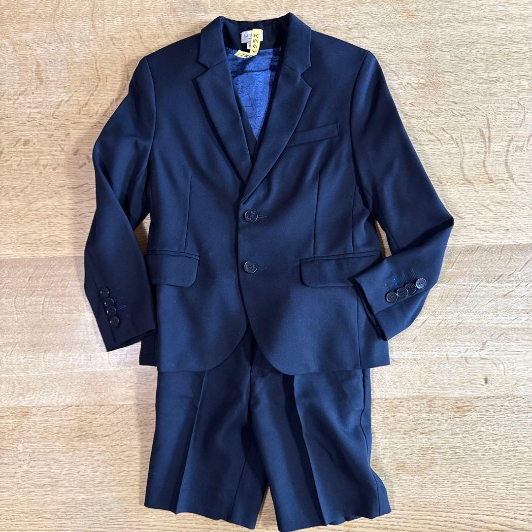 ポールスミスジュニア　ネイビー フォーマルスーツ 6A