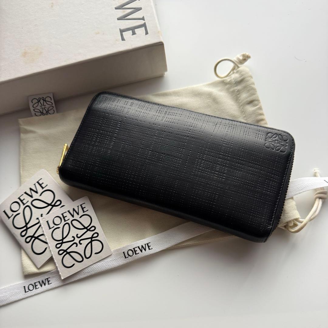【限定価格】 218 LOEWE ロエベ ラウンドファスナー 長財布