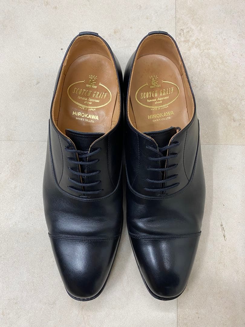 SCOTCH GRAIN ブラック ドレスシューズ 25cm