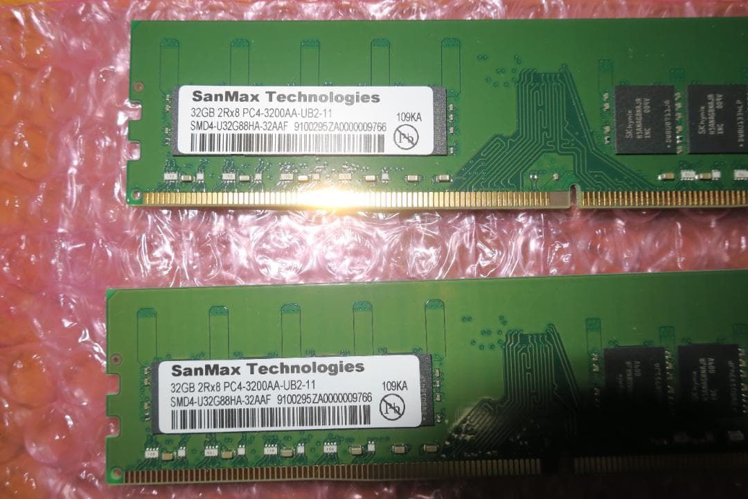 SanMax 32GB DDR4 2枚組 計64GB