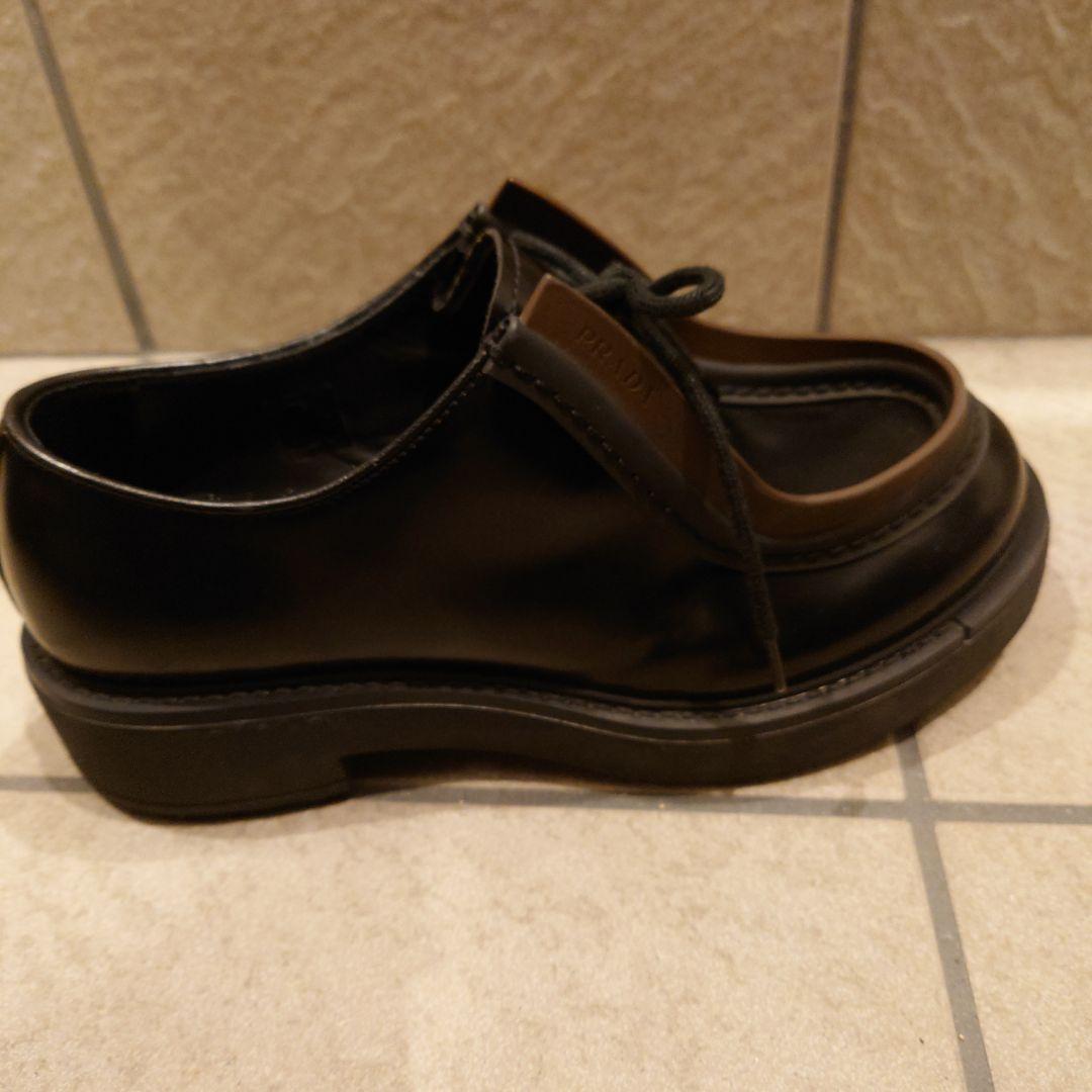 PRADA Diapason 23AW　オペークブラッシュドレザーシューズ