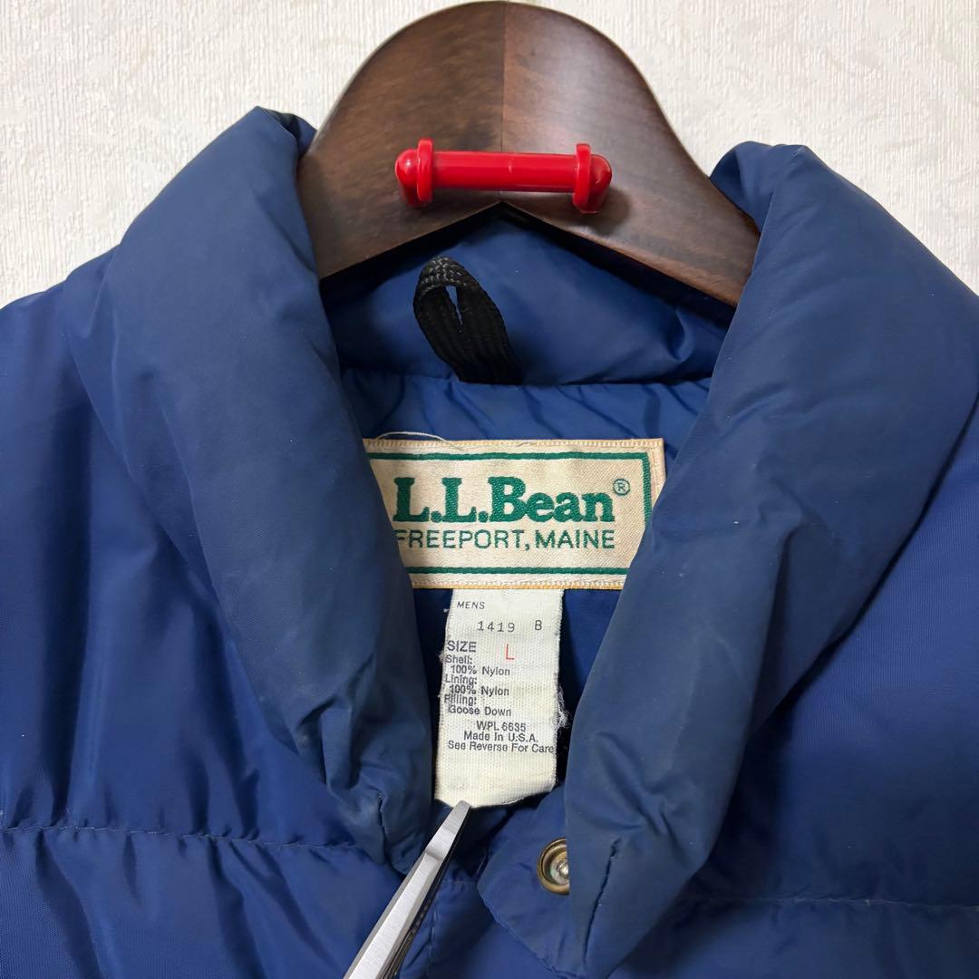 L.L.Bean ネイビー ダウンベスト made in usa