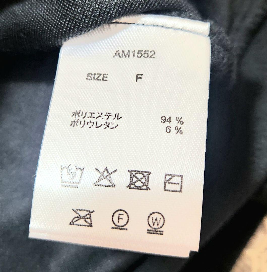 トップス ANDMARY Ruth velour tops BLACK