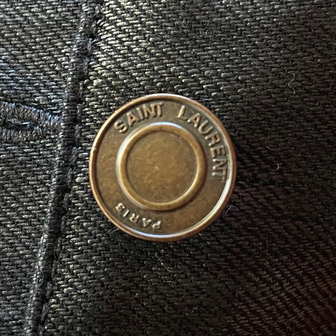 ネイマールSAINT LAURENT YSLコーティング デニムジャケット