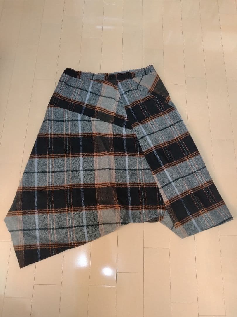 Y's ウールチェックサルエルパンツ　ワイズ　LIMIfeu　ヨウジヤマモト