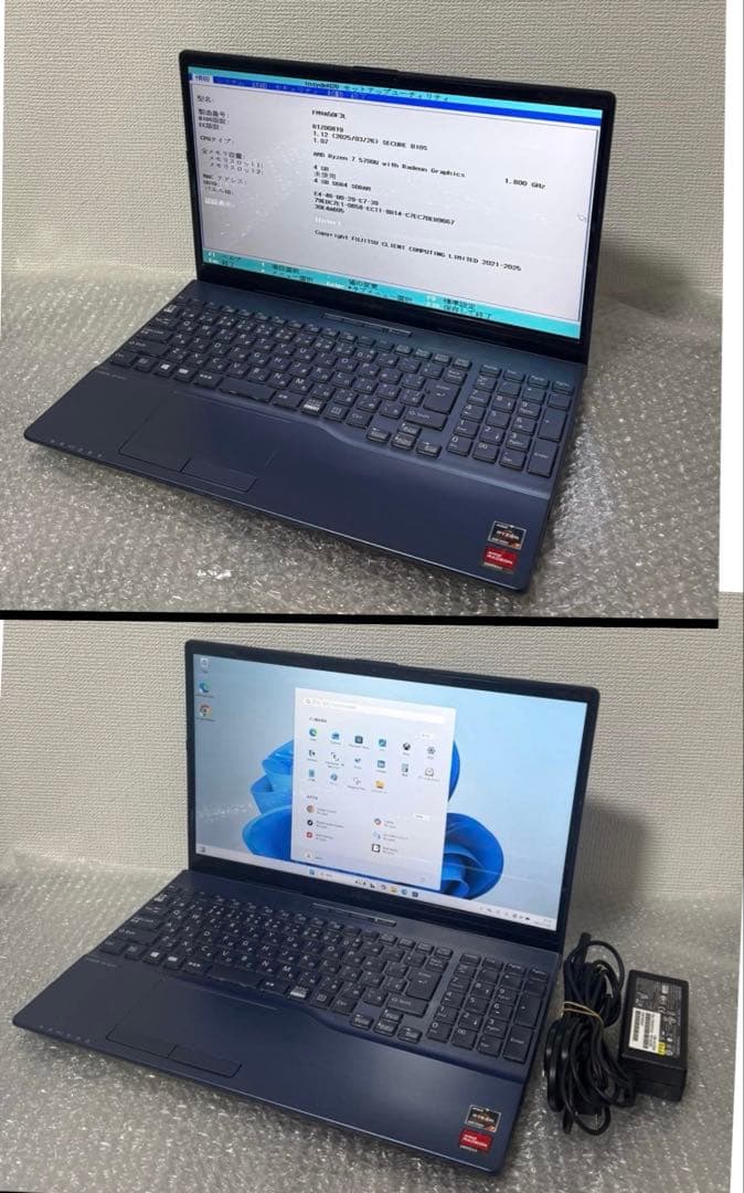 Forこむぎ 2台Fujitsu ノートPC Ryzen 7